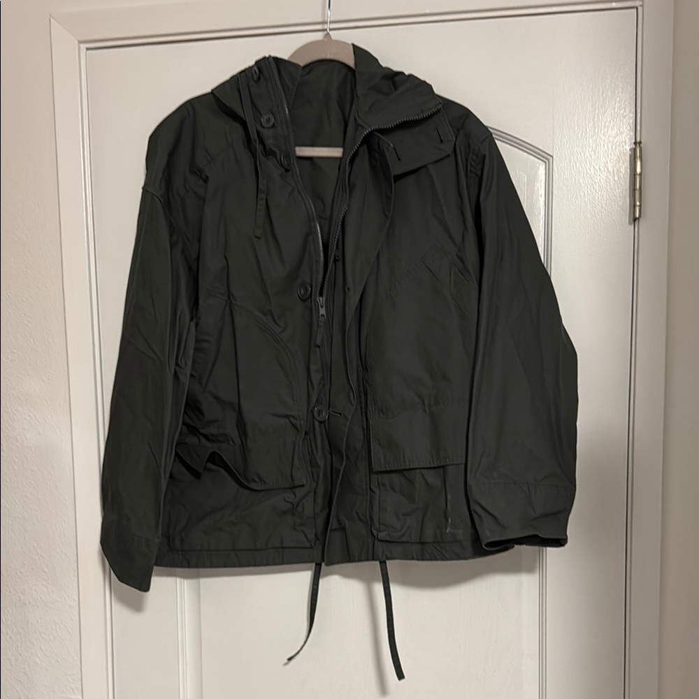 UNIQLO Women's Green Hooded Windbreaker